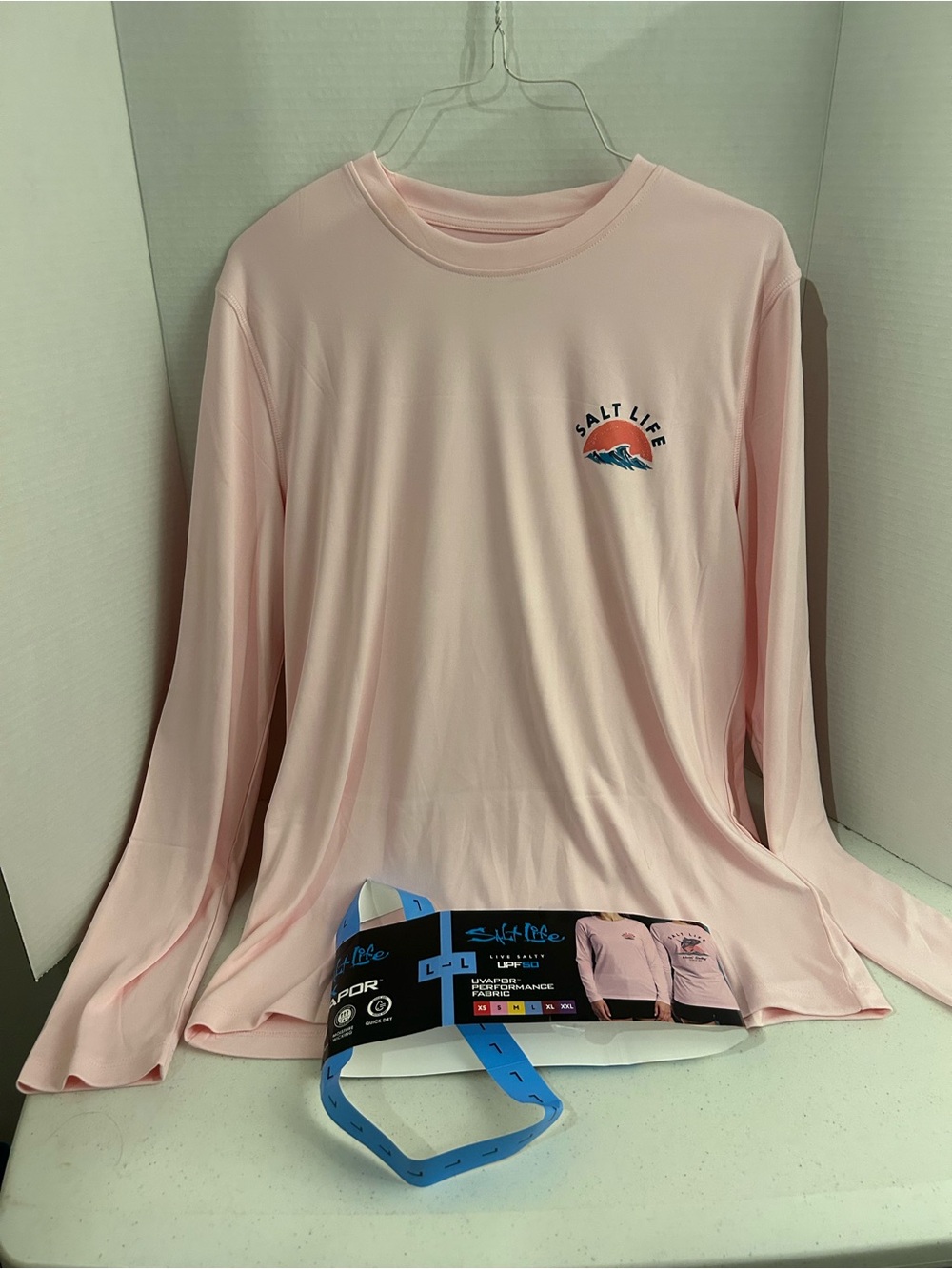 Salt Life women’s Long-Sleeve Performance Tee - Pink large New